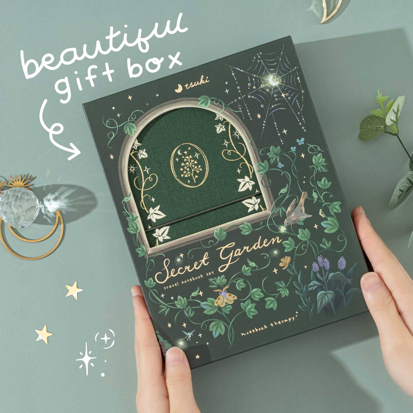 Tsuki ‘Secret Garden’ Travel Notebook Gift Set ☾