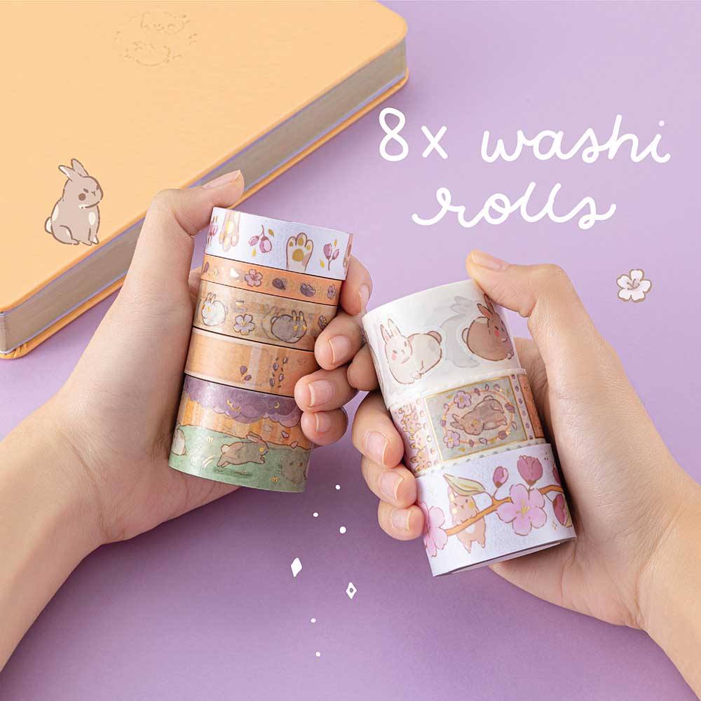 Tsuki ‘Bunny Blush’ Washi Tape Set ☾ x @blossom_bujo