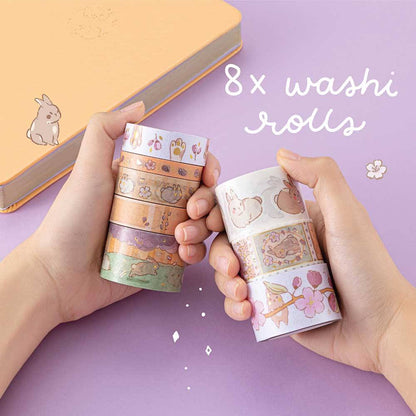 Tsuki ‘Bunny Blush’ Washi Tape Set ☾ x @blossom_bujo