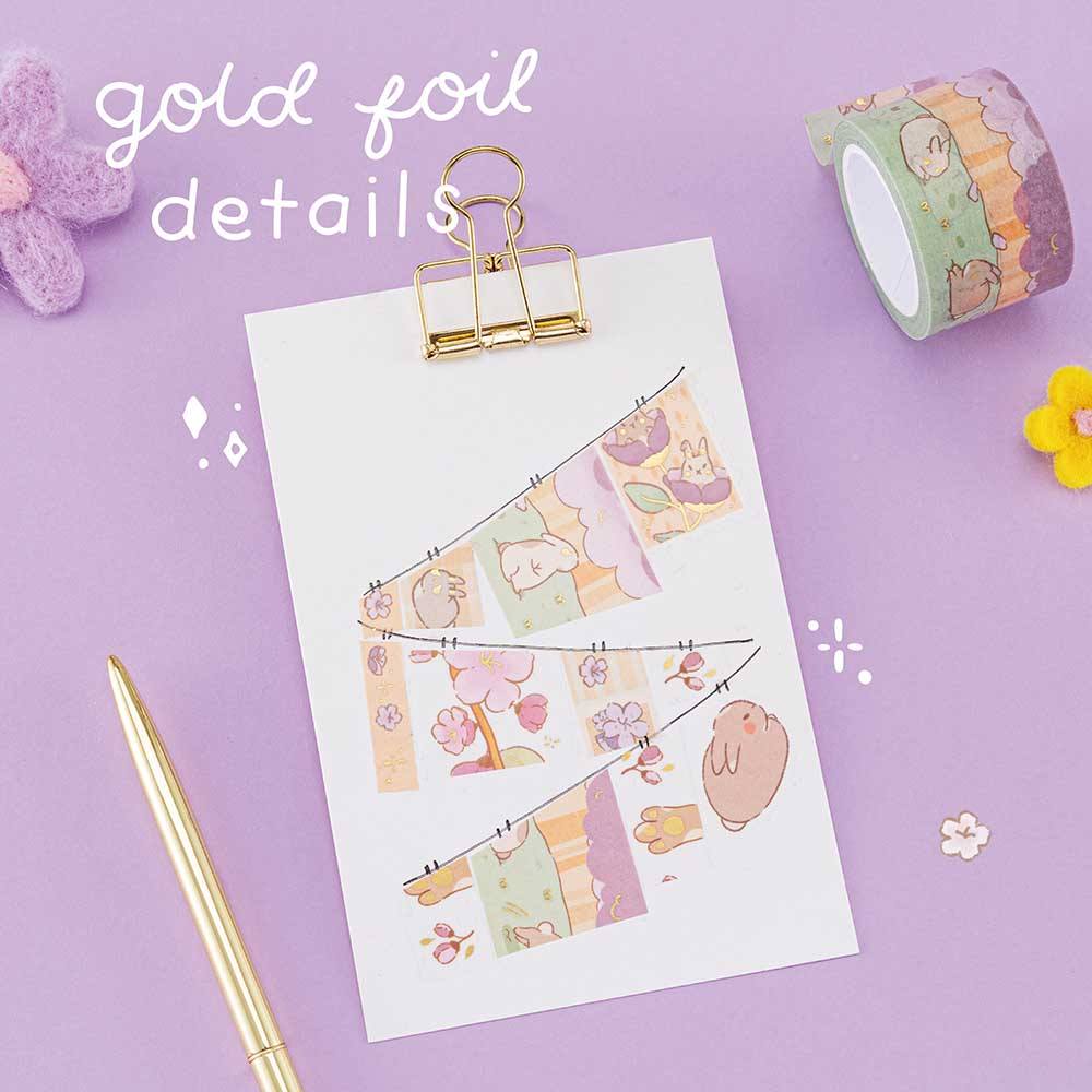 Tsuki ‘Bunny Blush’ Washi Tape Set ☾ x @blossom_bujo