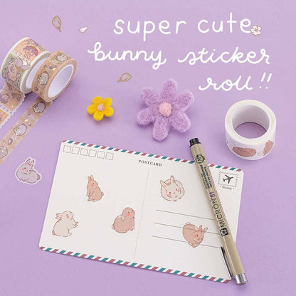 Tsuki ‘Bunny Blush’ Washi Tape Set ☾ x @blossom_bujo
