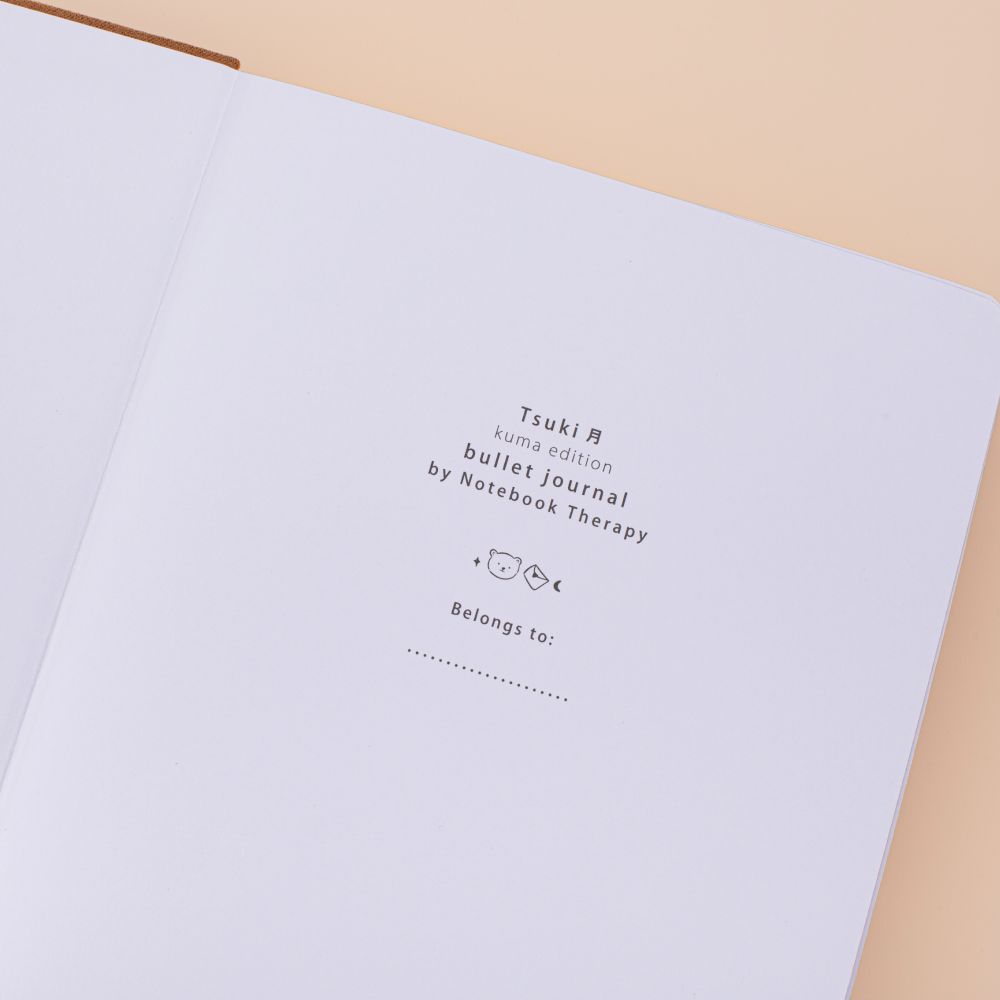 Tsuki ‘Kuma’ Limited Edition Bear Bullet Journal ☾