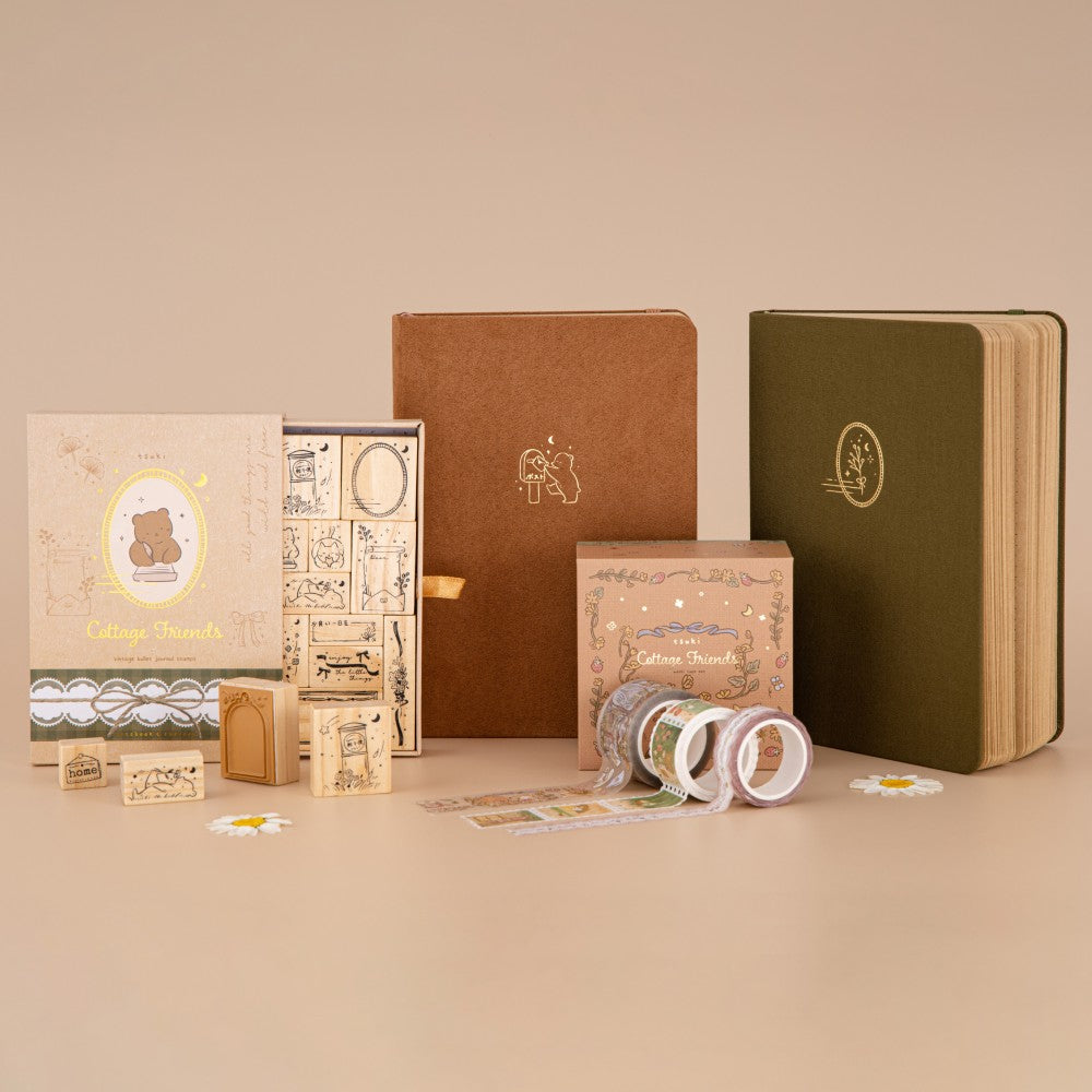 Tsuki ‘Cottage Friends’ Kraft Paper Limited Edition Bullet Journals ☾