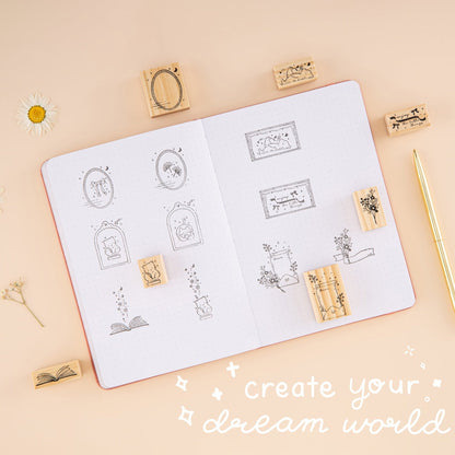Tsuki ‘Cottage Friends’ Bullet Journal Stamp Set ☾