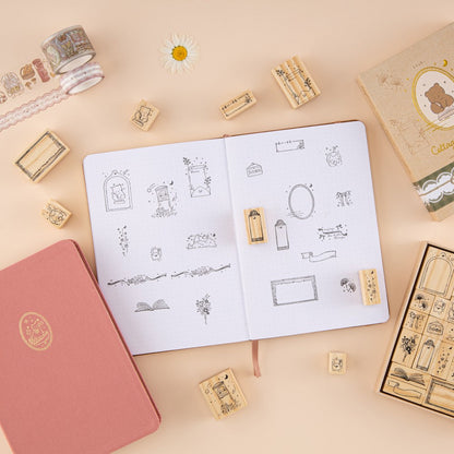 Tsuki ‘Cottage Friends’ Bullet Journal Stamp Set ☾