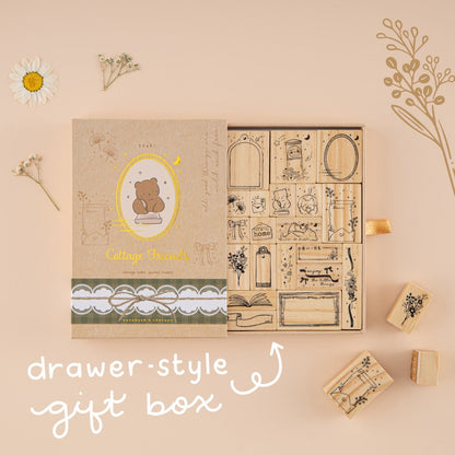 Tsuki ‘Cottage Friends’ Bullet Journal Stamp Set ☾