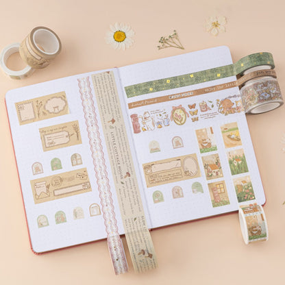 Tsuki ‘Cottage Friends’ Washi Tape Set ☾