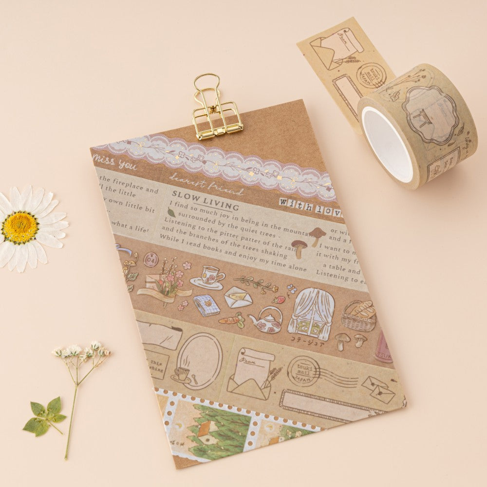 Tsuki ‘Cottage Friends’ Washi Tape Set ☾