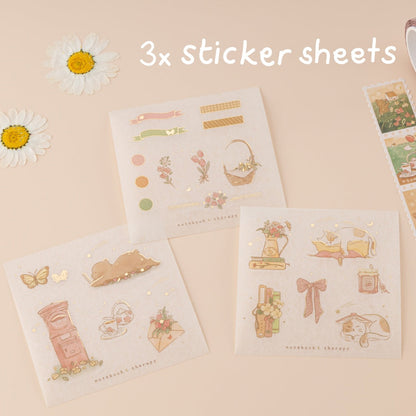 Tsuki ‘Cottage Friends’ Washi Tape Set ☾