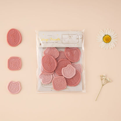 Tsuki ‘Cottage Friends’ Wax Seal Sticker Set ☾