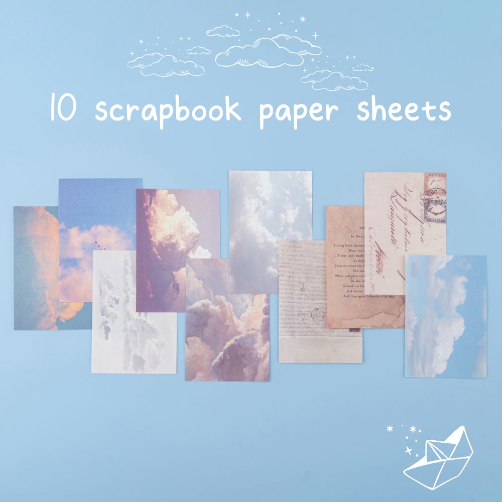 Tsuki ‘Cloud Dreamland’ Scrapbook Sticker Set ☾