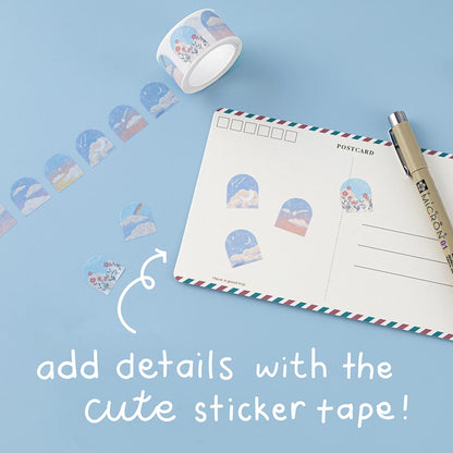 Tsuki ‘Cloud Dreamland’ Holographic Washi Tape Set ☾
