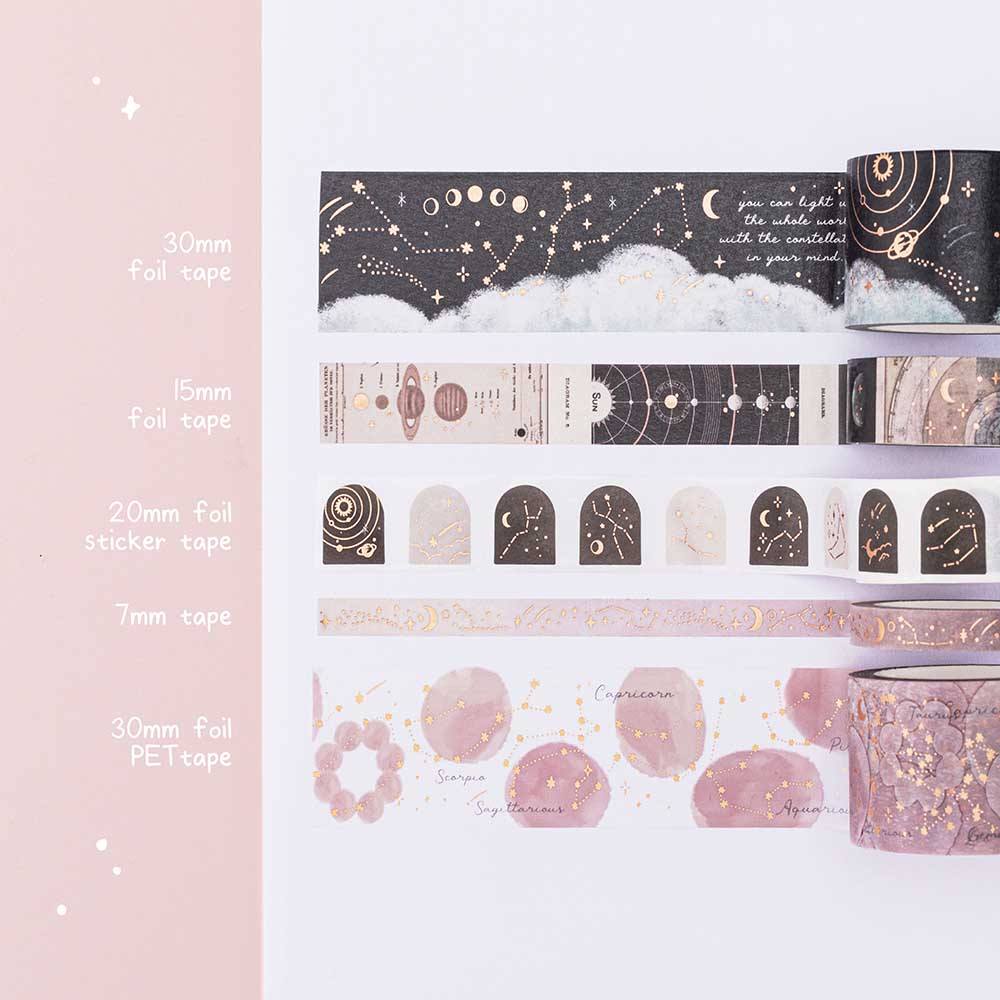 Tsuki ‘Constellations’ Washi Tape Set ☾