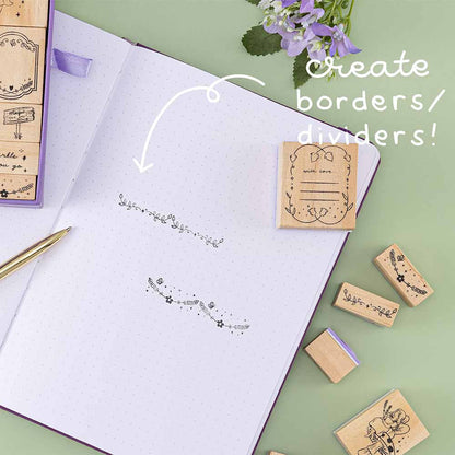 Tsuki ‘Enchanted Garden’ Bullet Journal Stamp Set ☾