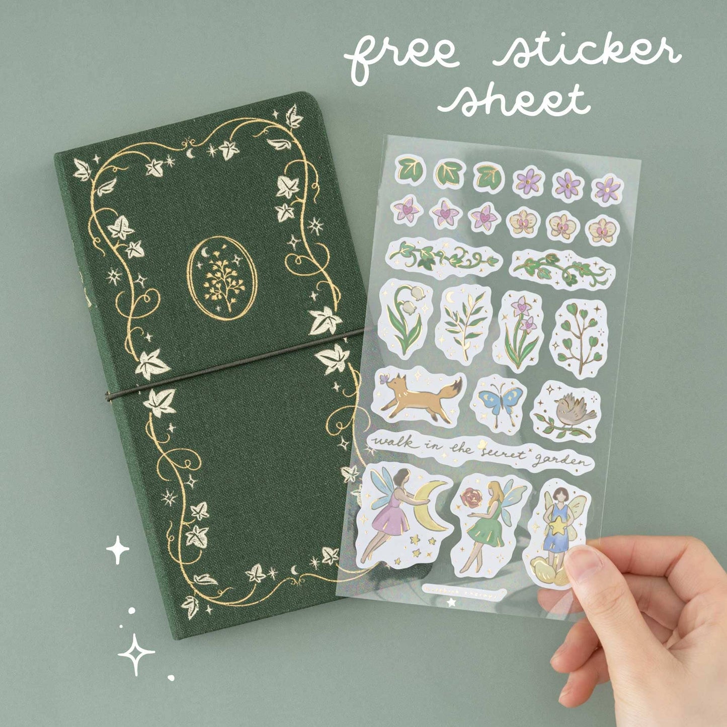 Tsuki ‘Secret Garden’ Travel Notebook Gift Set ☾