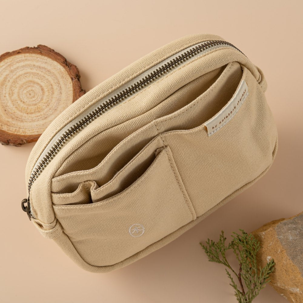 Hinoki - Cream Canvas Travel Pouch