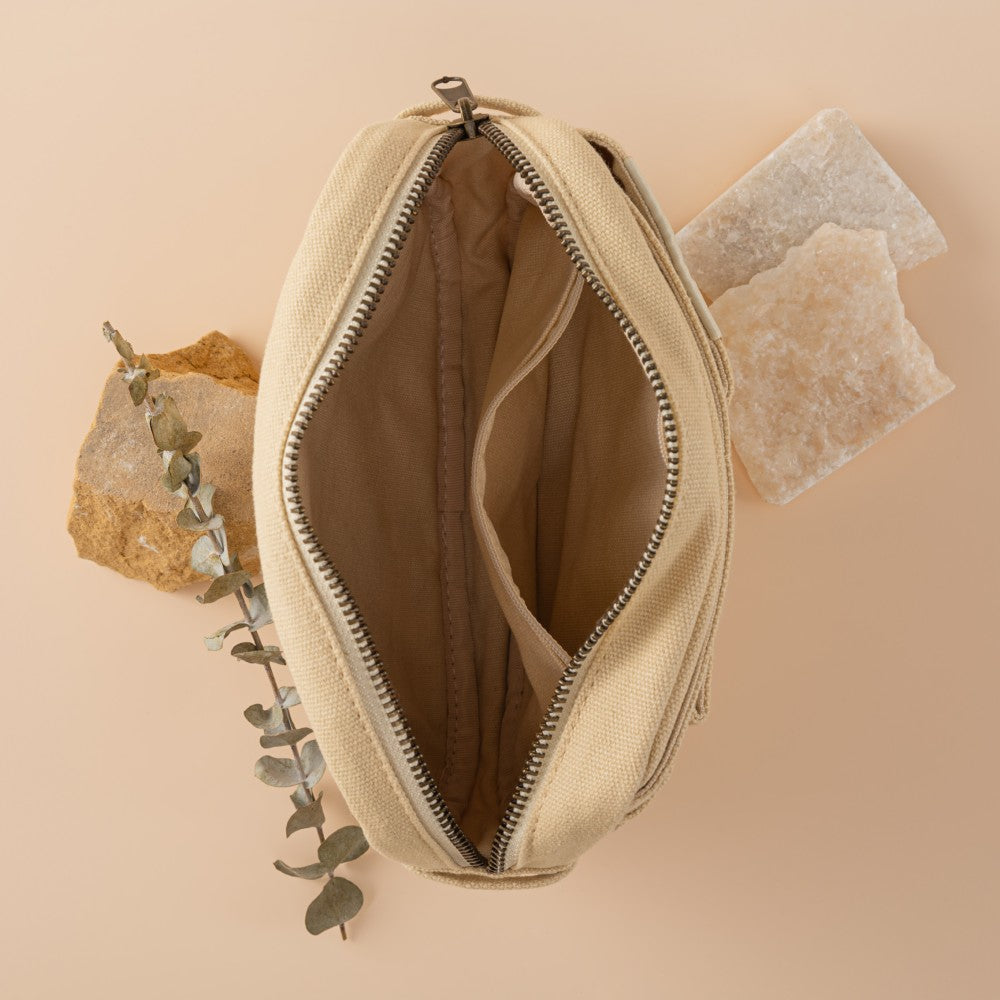 Hinoki - Cream Canvas Travel Pouch