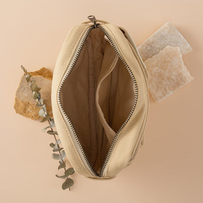 Hinoki - Cream Canvas Travel Pouch