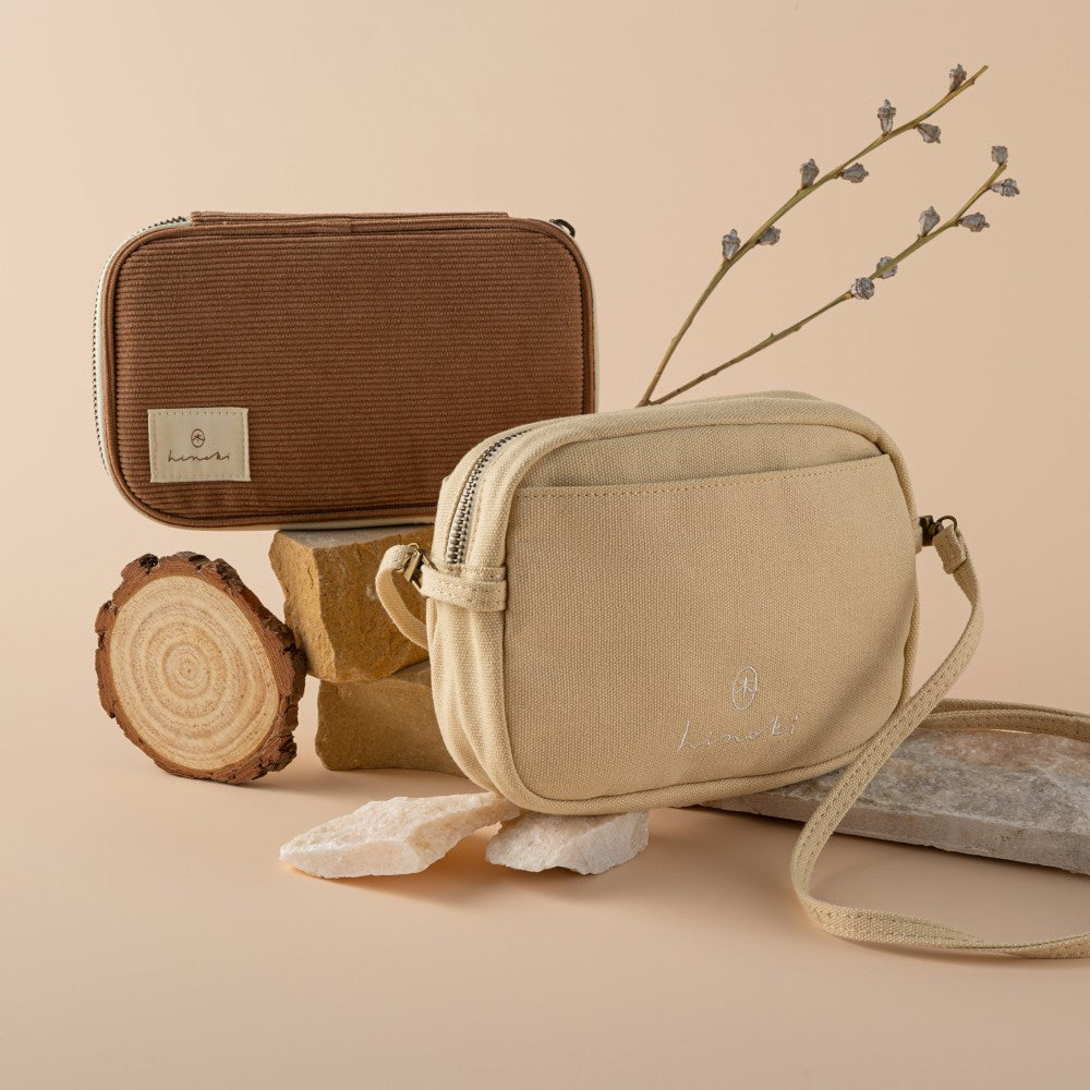 Hinoki - Cream Canvas Travel Pouch