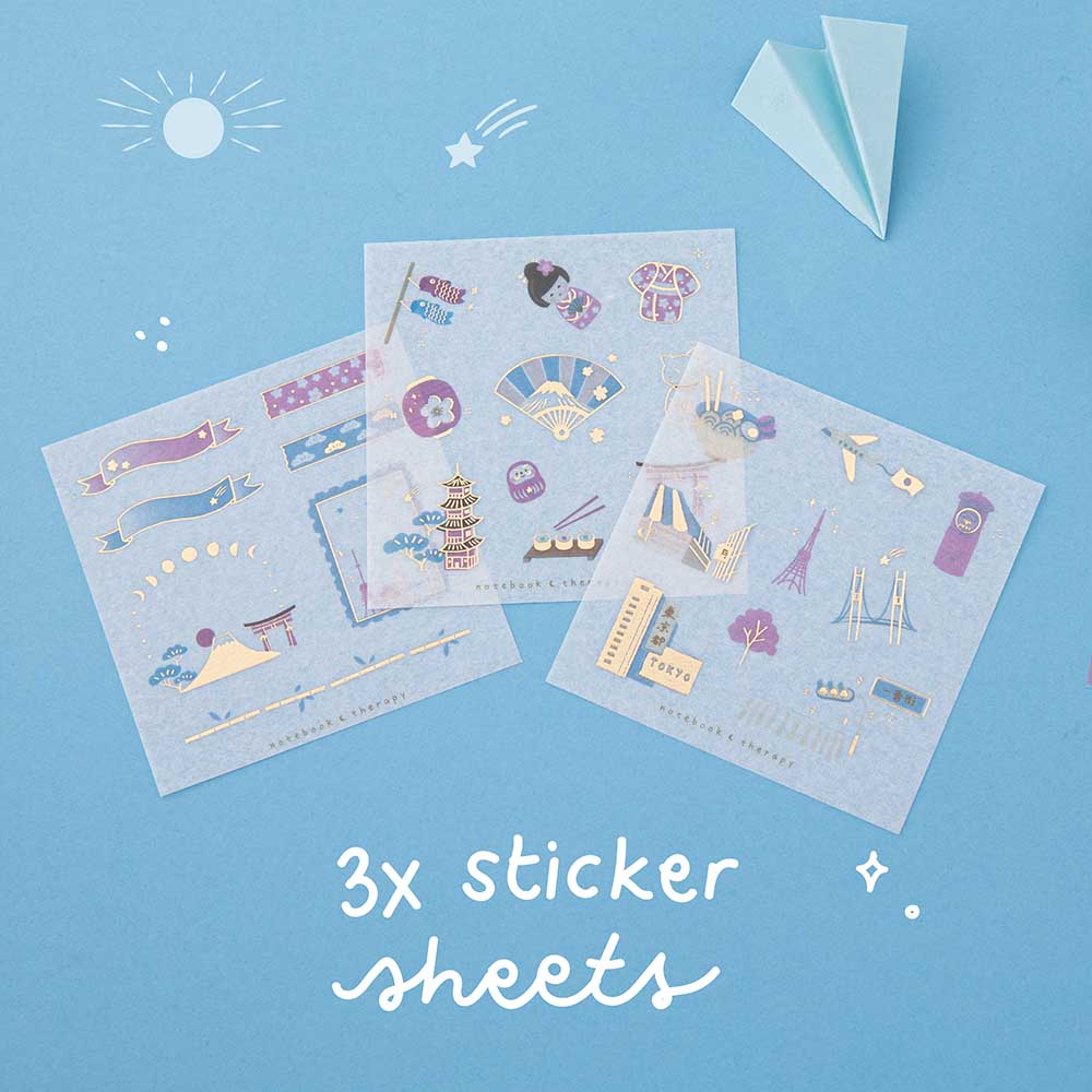 Tsuki ‘Sights of Japan’ Washi Tape Set ☾