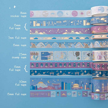 Tsuki ‘Sights of Japan’ Washi Tape Set ☾