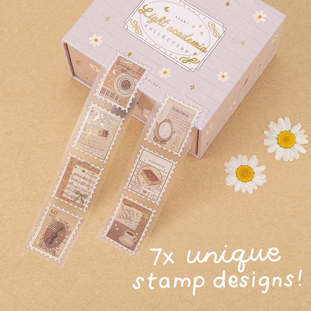 Tsuki ‘Light Academia’ Washi Tape Set ☾