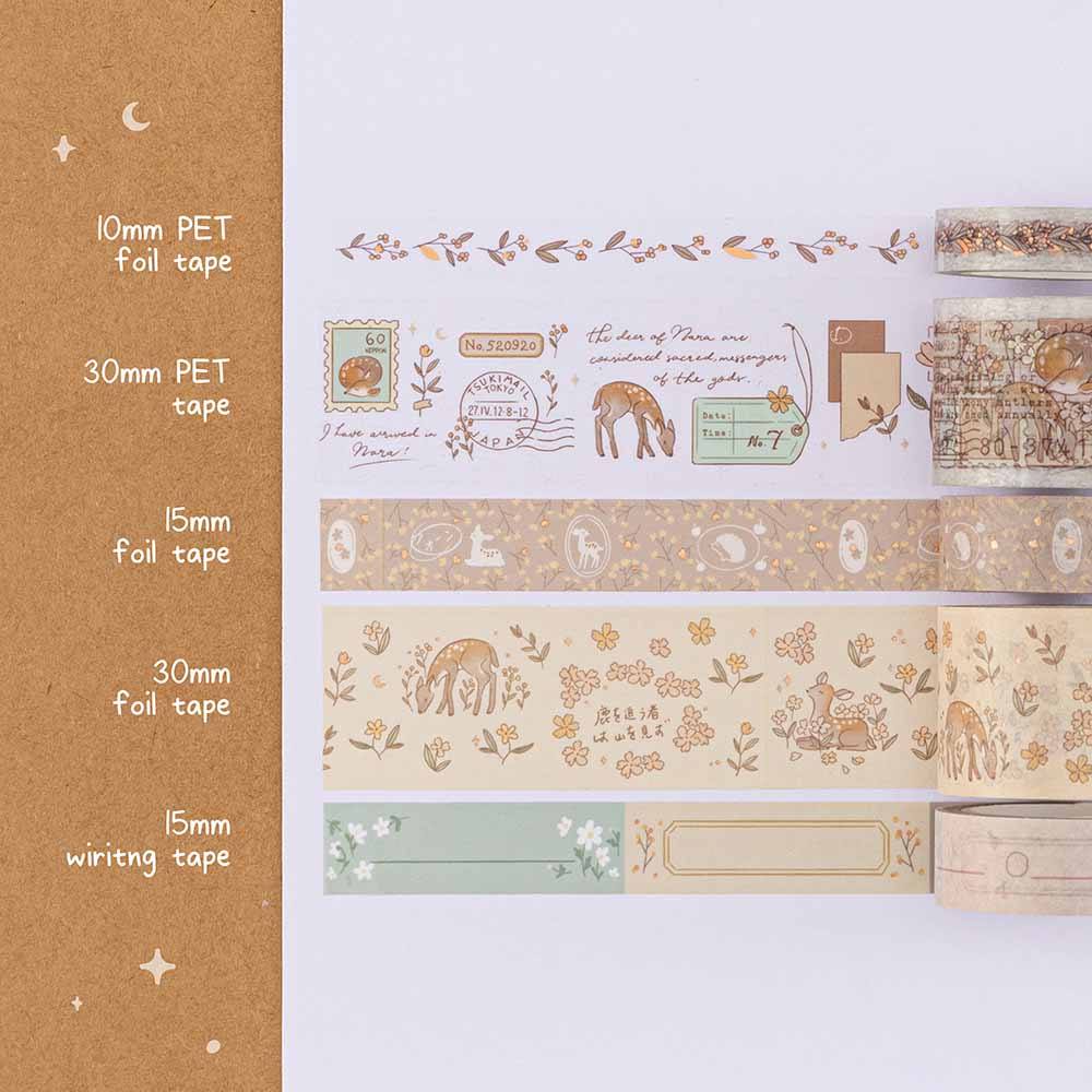 Tsuki ‘Nara’ Washi Tape Set ☾