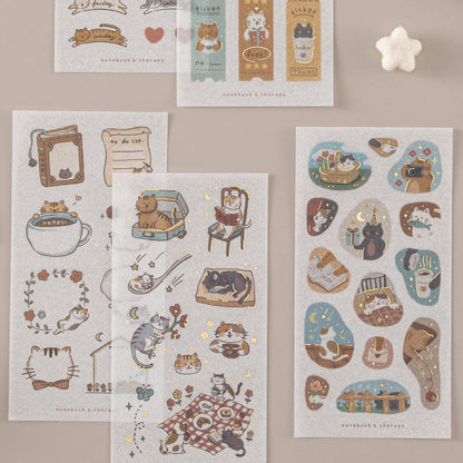 Tsuki ‘Neko Days’ Sticker Set ☾