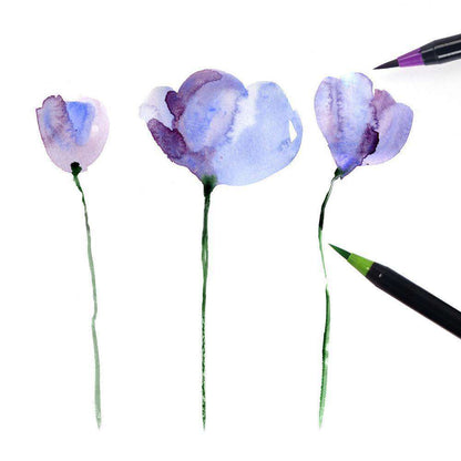 Watercolour Brush Pens - Set of 20