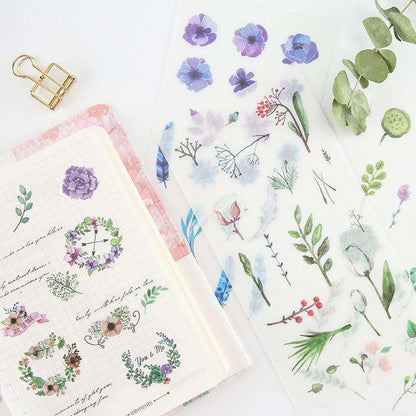 Watercolour Plants + Flowers Stickers - Set of 6!