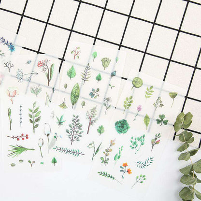 Watercolour Plants + Flowers Stickers - Set of 6!
