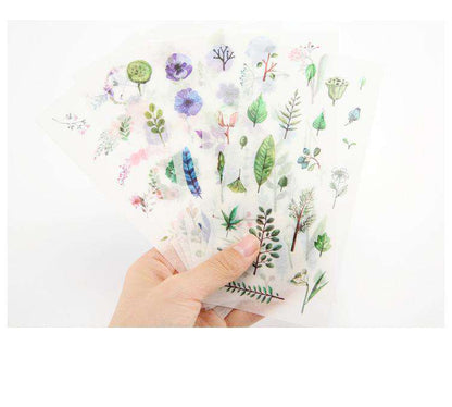 Watercolour Plants + Flowers Stickers - Set of 6!