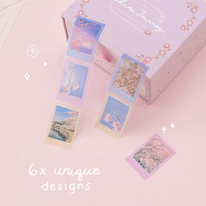 Tsuki ‘Sakura Journey’ Vintage Journal Washi Tape Set ☾