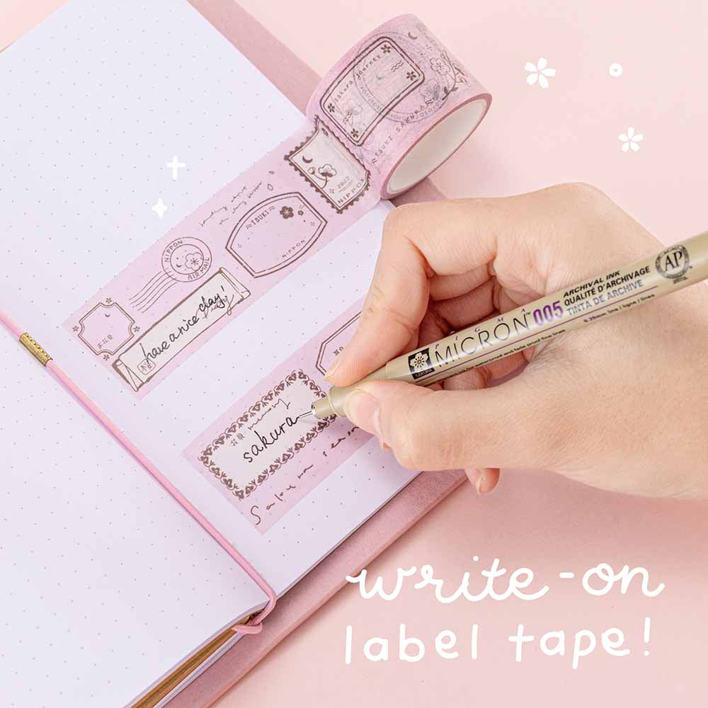 Tsuki ‘Sakura Journey’ Vintage Journal Washi Tape Set ☾
