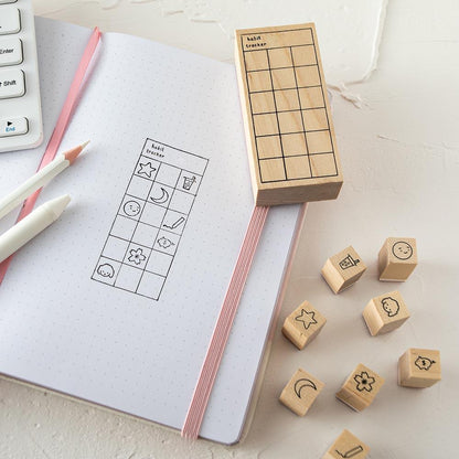 Tsuki Bullet Journal Tracking Stamp Set ☾