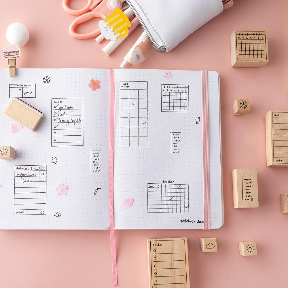 Tsuki Bullet Journal Tracking Stamp Set ☾