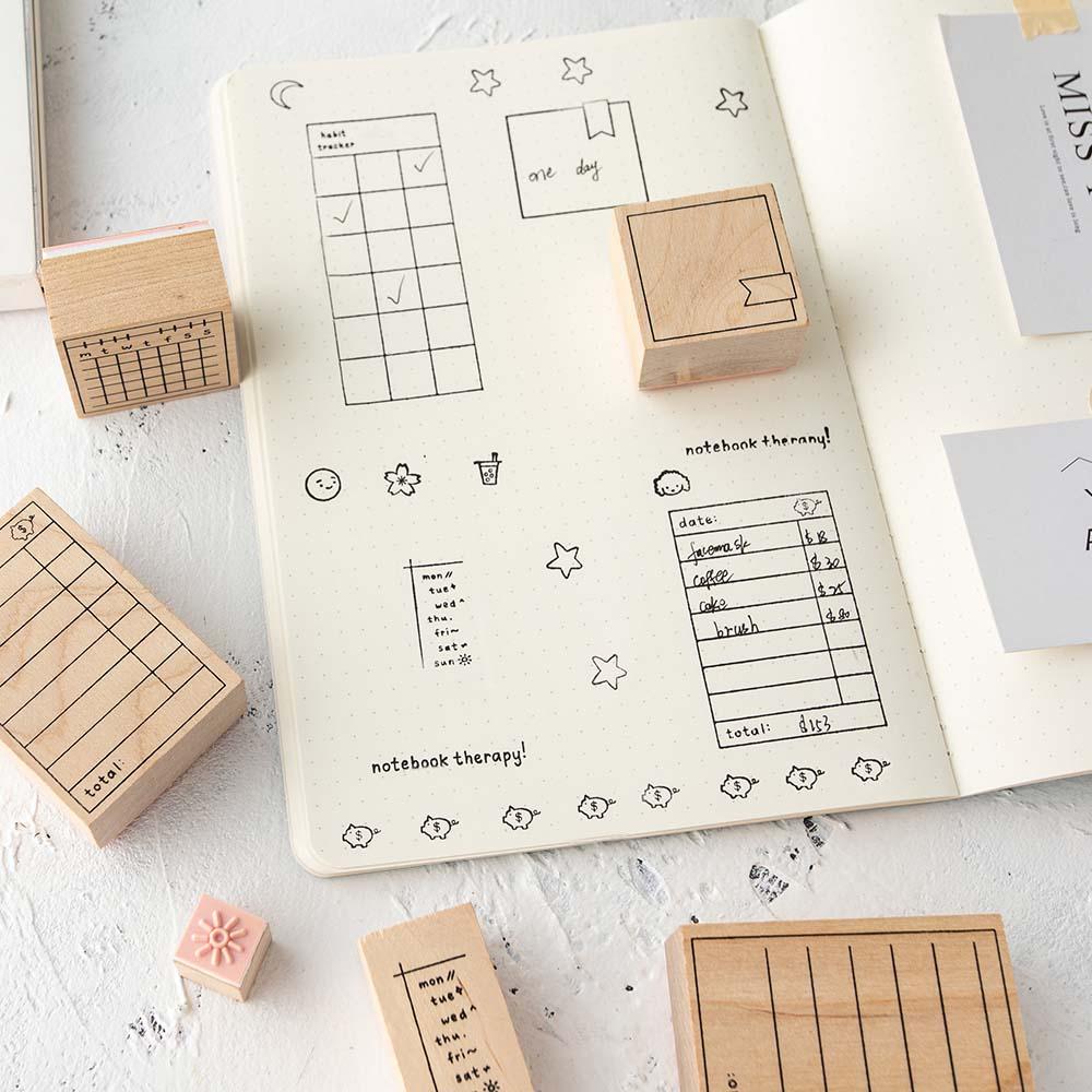 Tsuki Bullet Journal Tracking Stamp Set ☾