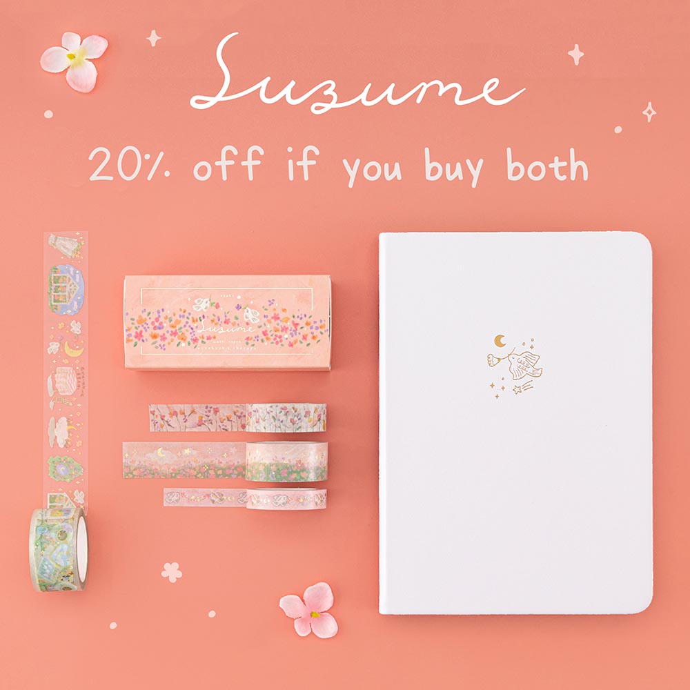 Tsuki ‘Suzume’ Washi Tape Set ☾