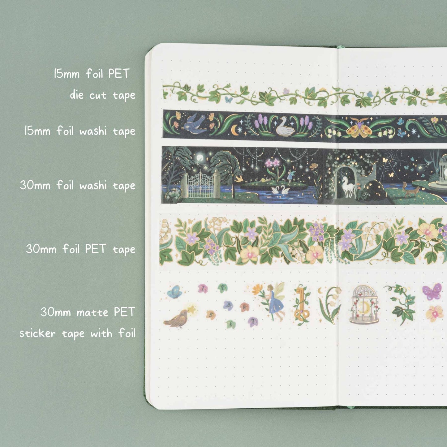 Tsuki ‘Secret Garden’ Travel Notebook Gift Set ☾