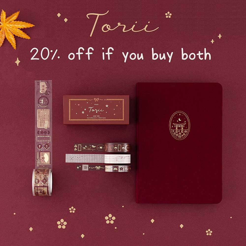 Tsuki 'Torii Edition' Washi Tape Set ☾