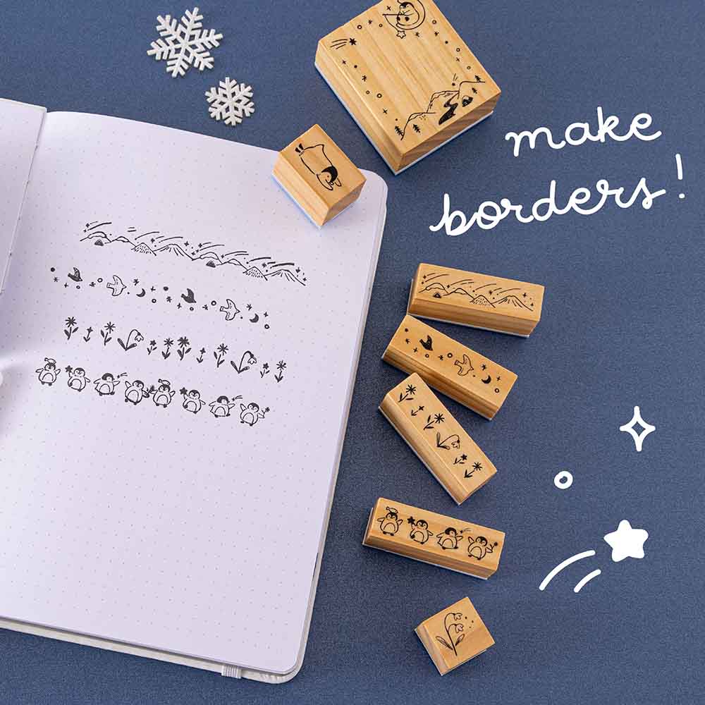 Tsuki ‘Dreams of Snow’ Bullet Journal Stamp Set ☾