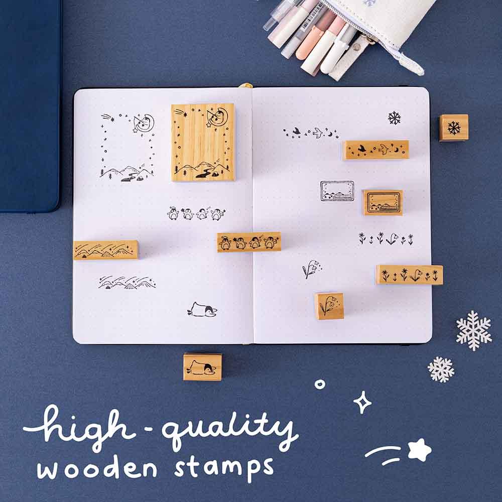 Tsuki ‘Dreams of Snow’ Bullet Journal Stamp Set ☾